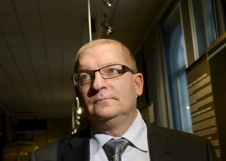 Metalliliiton puheenjohtaja Riku Aalto.