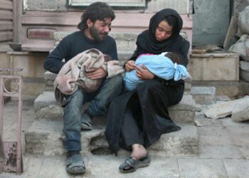 Syyrian sota on aiheuttanut suunnatonta inhimillistä kärsimystä. Kuva Doumasta viime vuoden tammikuussa.