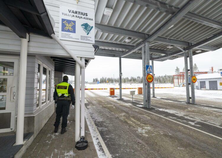 Vartiuksen rajavartioasema Kuhmossa perjantaina 17. marraskuuta 2023.