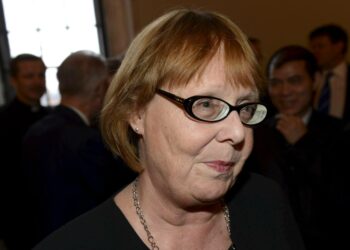 Vasemmistoliiton eduskuntaryhmän puheenjohtaja Annika Lapintie.