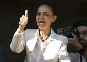 Marina Silva tervehti kannattajiaan Guarulhosissa muutama viikko sitten.