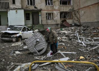 Venäjän hyökkäyksen aiheuttamia tuhoja Harkovassa.