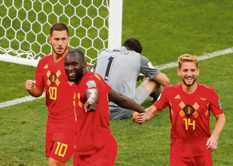 Belgian ja Manchester Unitedin maalitykki Romelu Lukaku iloitsi 2–0-maalistaan jalkapallon MM-kisojen alkulohkon pelissä Panamaa vastaan.