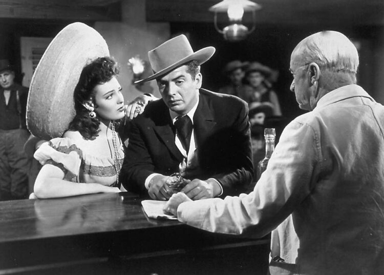 Erämaan laki on lännenelokuvan perusklassikkoja. Kuvassa Linda Darnell ja Victor Mature.