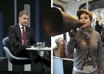 Sauli Niinistö ja Silvia Modig.