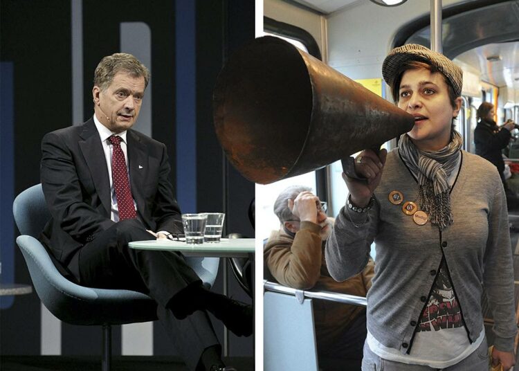 Sauli Niinistö ja Silvia Modig.