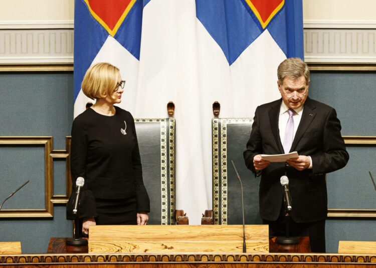 Presidentti Sauli Niinistö avasi valtiopäivät.