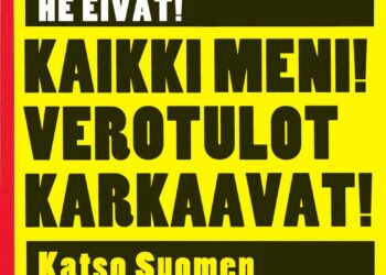 Kuvataiteilija Jani Leinosen lööpit kertovat verovälttelystä.