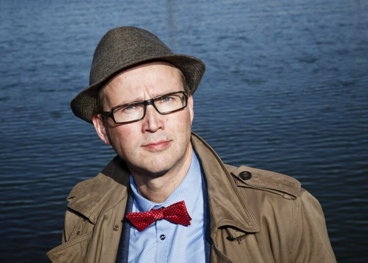 Kirjailija Antti Leikas Helsingissä tiistaina 29. syyskuuta 2015.