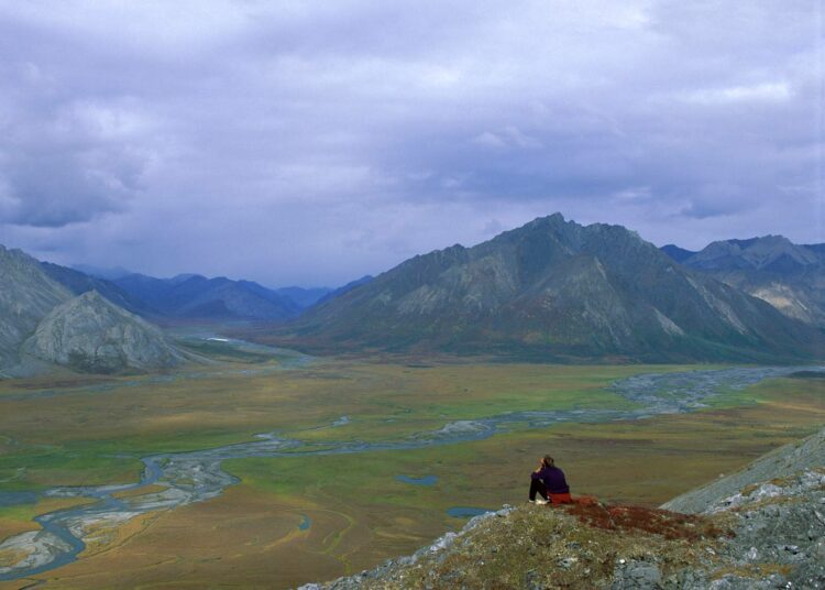 Kiistelyn kohteena olevaa laajaa luonnonsuojelualuetta Alaskassa.