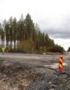 Datakeskuksen rakennustyömaa kuvattiin syyskuussa Muhoksella.