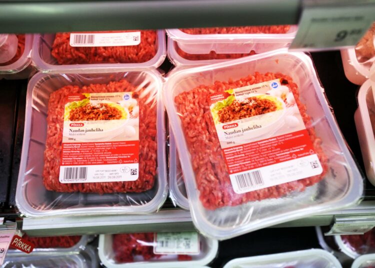 Suomalaiset kuluttavat 507 grammaa punaista lihaa viikossa.