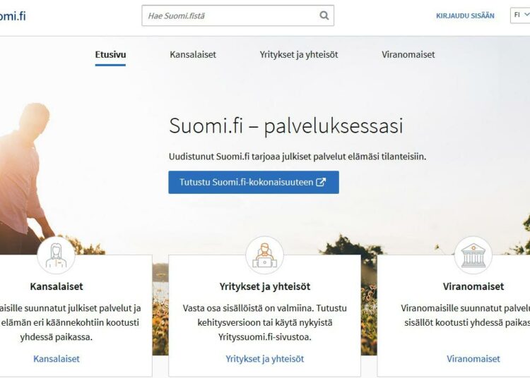 Suomi.fi:n palveluihin tunnistautumalla löytää kaikki viranomaispalvelut.
