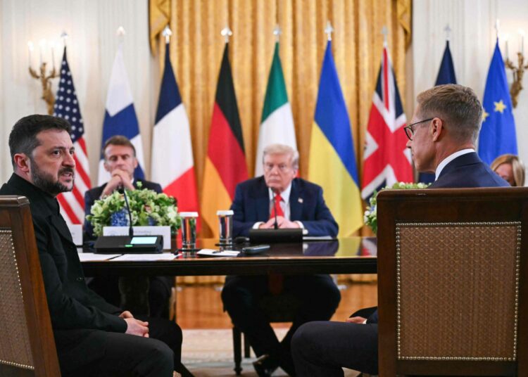 Washingtonin kokoukseen osallistuivat muiden muassa Ukrainan Volodymir Zelenskyi, Ranskan Emmanuel Macron, Yhdystalvain Donald Trump ja Suomen Alexander Stubb.