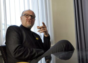 Åbo Undelrättelserin uusi päätoimittaja Pär Landor.