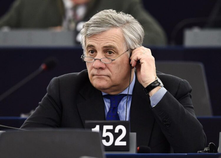 Euroopan parlamentin uusi puhemies Antonio Tajani.