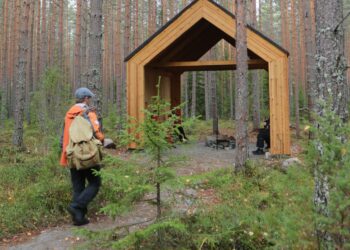 Arkkitehti Malin Moision suunnittelemasta kirkonmallisesta Kirkkokiven laavusta on muodostunut Instagram-käyttäjien ja valokuvaajien ykköskohde.