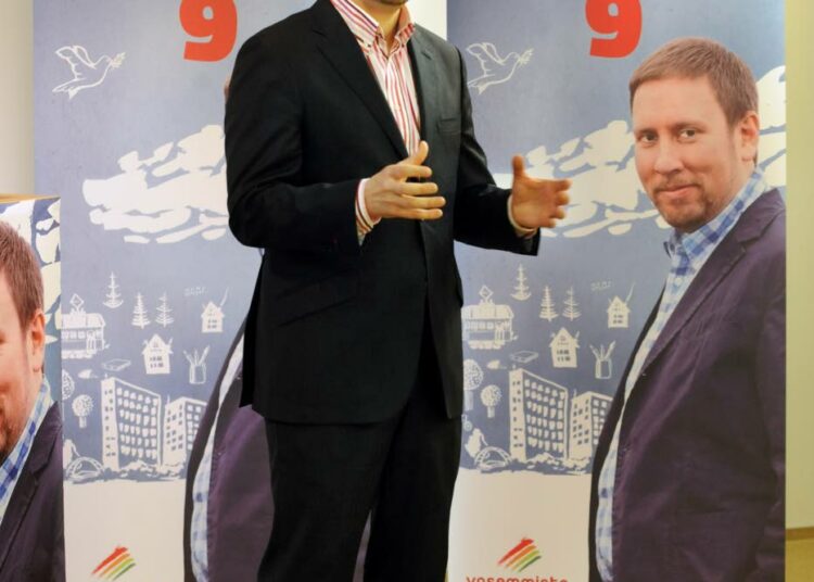 Presidenttiehdokas Paavo Arhinmäki.