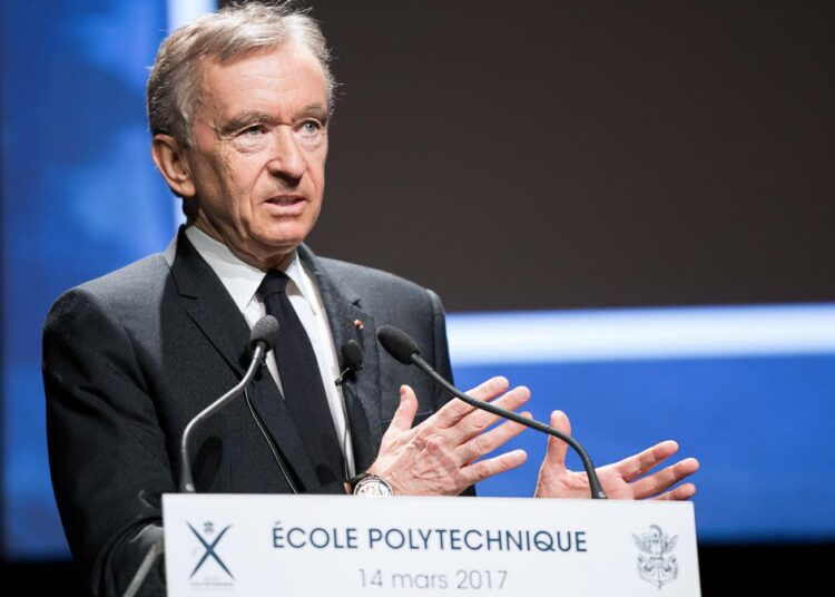 Listan kovin nousija oli peräti kolmanneksi kivunnut ranskalainen Bernard Arnault,