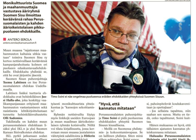 Timo Soini vähätteli Suomen Sisua KU:n haastattelussa vuonna 2007.