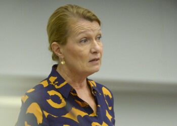 Ulkomaankauppa- ja kehitysministeri Lenita Toivakka.