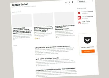 Kansan Uutisten tuoreimmat jutut listattuina Feedlyn palveluun.