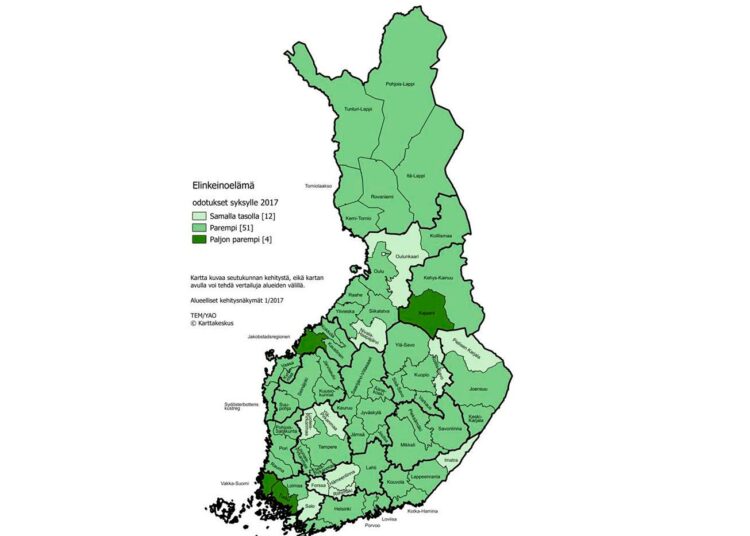 Kartta kuvaa seutukunnan kehitystä. Sitä voi tutkia tarkemmin jutussa olevasta linkistä.