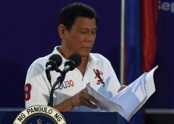 Filippiinien presidentti Rodrigo Duterte on tullut tunnetuksi kovaotteisena johtajana.