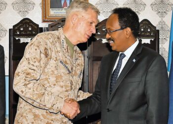 Yhdysvaltojen Afrikan sotatoimien komentaja Thomas Waldhauser lupasi huhtikuussa Somalian presidentille Mohamed Abdullahi Farmajolle lisää tukea sodassa terrorismia vastaan.