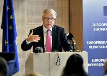 EU:n talouskomissaari Olli Rehn.