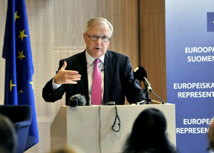 EU:n talouskomissaari Olli Rehn.