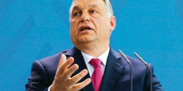 Unkarin pääministeri Viktor Orbán Berliinissä kaksi viikkoa sitten.