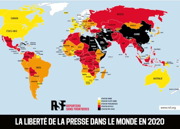 Koronakriisi on uhka myös lehdistönvapaudelle kautta maailman, korostaa uunituore kansainvälisen Toimittajat ilman rajoja -järjestön RSF:n (Reporters Sans Frontières) lehdistönvapausindeksi.