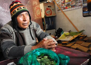 Bolivian aimaraintiaaneihin kuuluva Pascual Pachaguaya on presidentin neuvonantaja ja tietäjä, joka ennustaa tulevaisuutta muun muassa kokapensaan lehdistä.