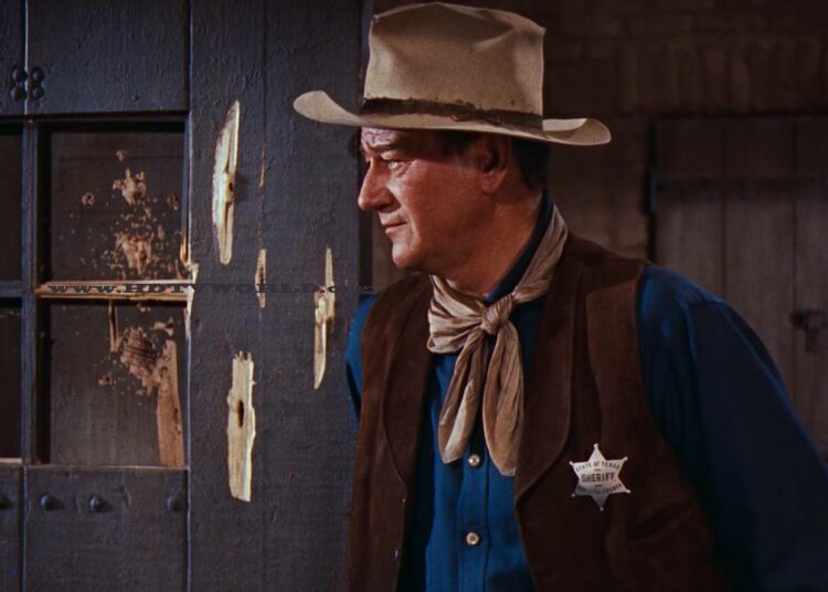 John Wayne ja muut sheriffit seikkailivat Rio Bravossa.