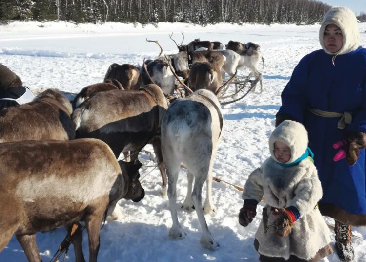 Kisakansa oli pukeutunut asianmukaisesti purevaan pakkassäähän.