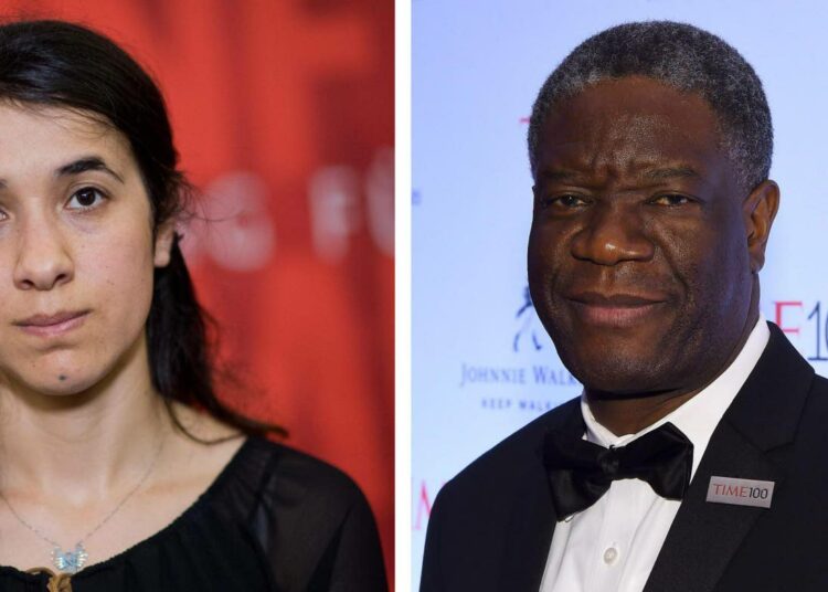 Nadia Murad ja Denis Mukwege.