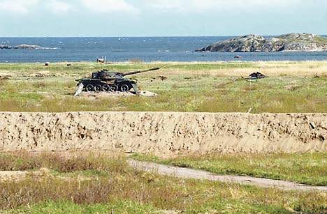 Panssariharjoitus Santahaminassa.