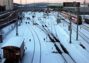 Jyväskylän ratapiha.