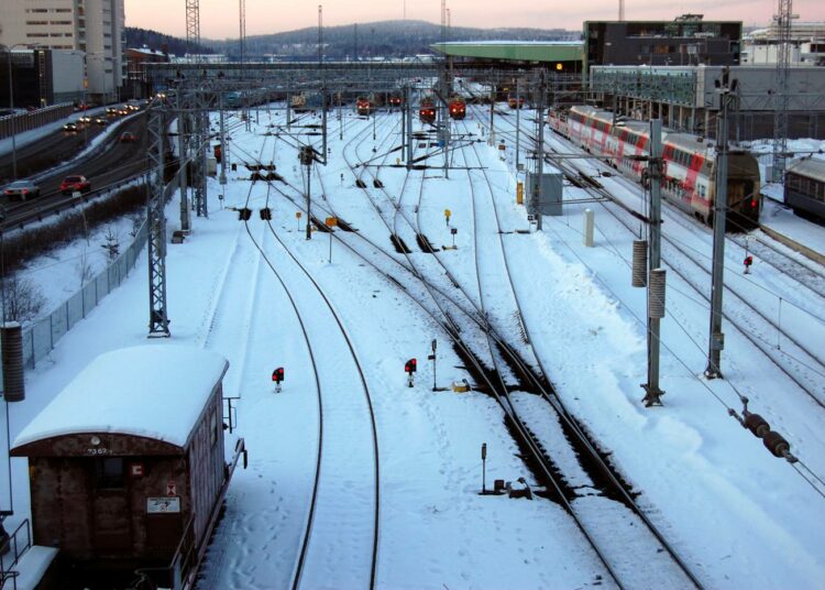 Jyväskylän ratapiha.