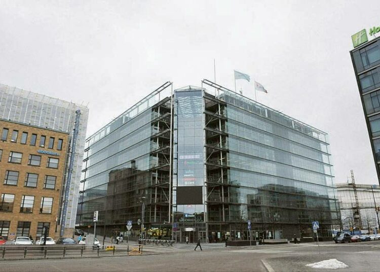 Helsingin Sanomien toimitus sijaitsee Sanomatalossa.