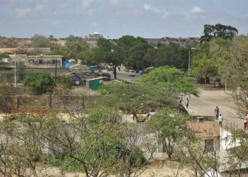 Kuva Kismayosta on otettu syyskuun lopussa, kun Kenia oli juuri häätänyt al-Shabaabin joukot kaupungista.