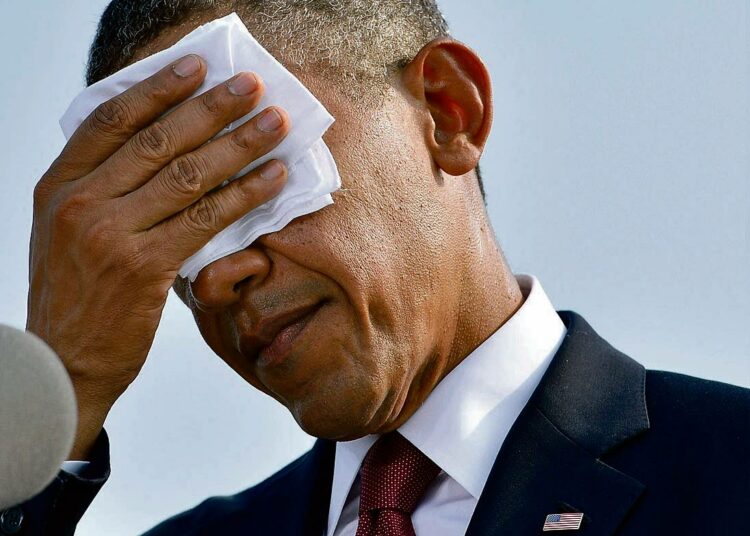 Presidentti Barack Obaman käsikirjoitus meni uusiksi.