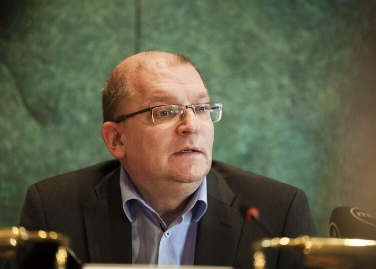 Metalliliiton puheenjohtaja Riku Aalto.