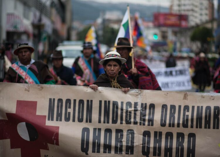 Bolivian qhara qhara -intiaanit marssivat liki 700 kilometriä tuodakseen vaatimuksensa maan hallintokeskukseen La Paziin maaliskuussa.