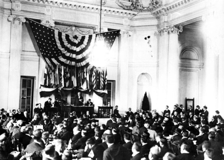ILOn ensimmäinen työkonferenssi pidettiin 1919 Washingtonissa.
