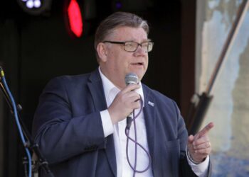 Perussuomalaisten puheenjohtaja Timo Soini.
