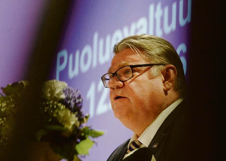 Timo Soini puhui sunnuntaina viimeistä kertaa puheenjohtajana puoluevaltuustolleen.