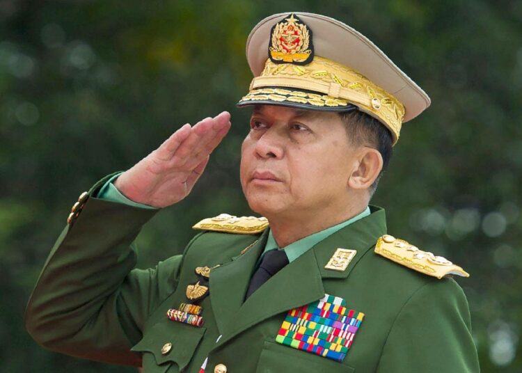 Myanmarin asevoimien ylin komentaja Min Aung Hlaing.