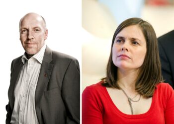 Steingrímur Sigfússon ja Katrín Jakobsdóttir.